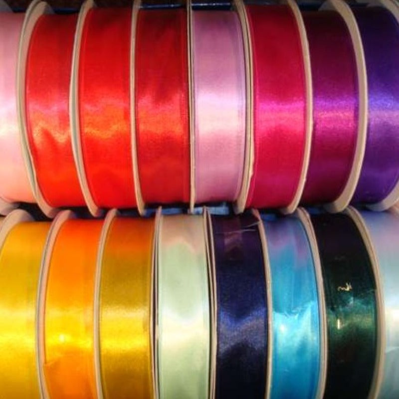 50 metres of single satin ribbon 25mm wide