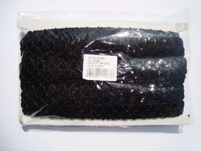 10 metres of sequin braid 22mm wide