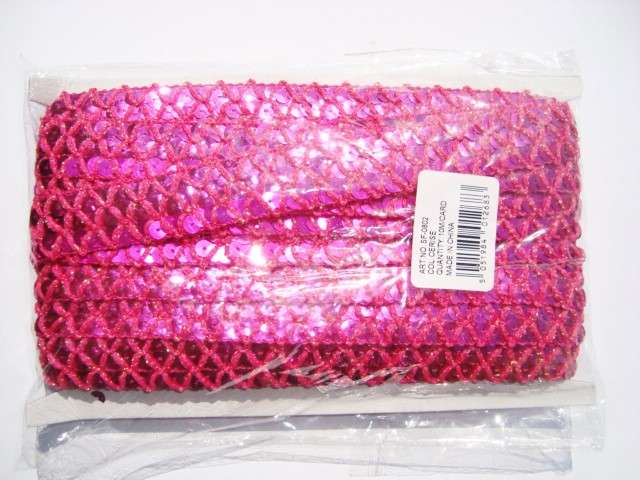 10 metres of sequin braid 22mm wide