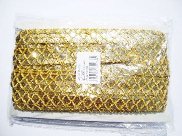 10 metres of sequin braid 22mm wide