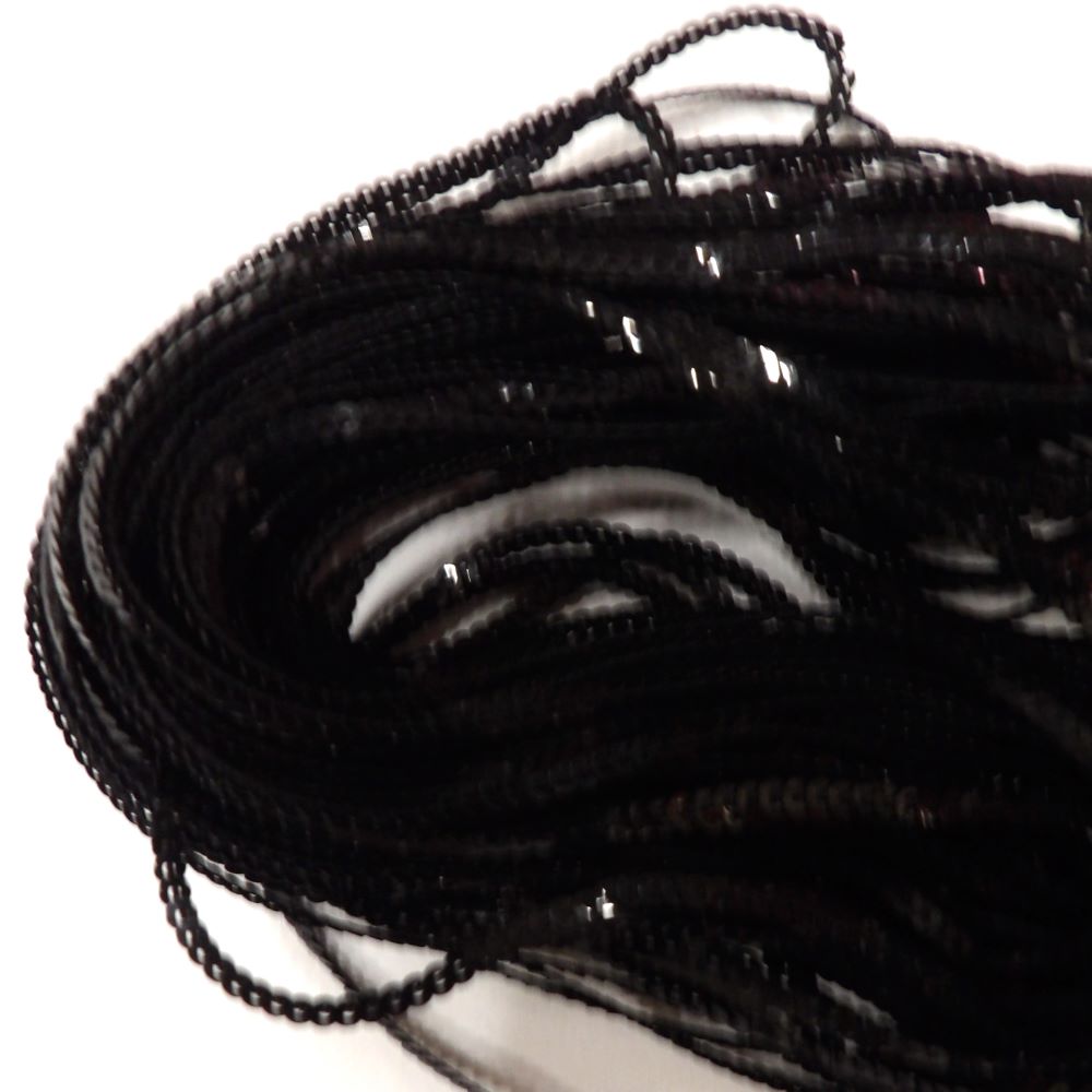 20 metre black colour MINI strung sequins 3mm wide loose in a bag clearance