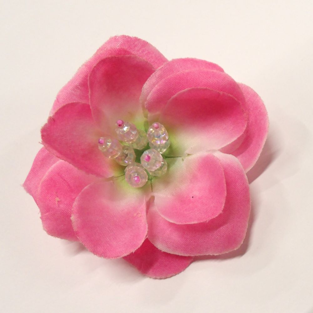 5 pink flower with petals design brooches size 65mm clearance