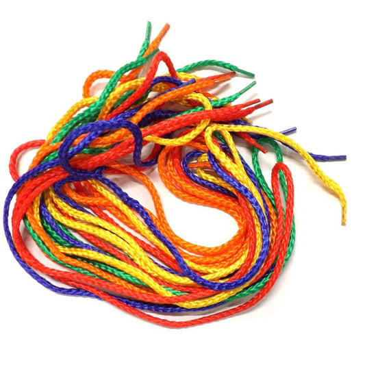 5 pairs of 100cm Rainbow 4mm round cord Shoe Boot Laces Party Fashion clearance