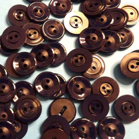 100 Navy 2 hole buttons size 13mm clearance