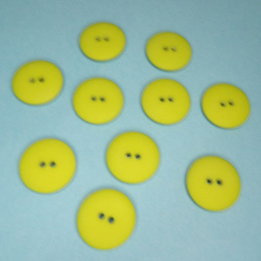 20 large lime green colour 2 hole buttons size 30mm clearance