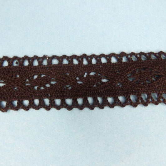 10 metres of black cotton lace 27mm with both edges straight wide clearance
