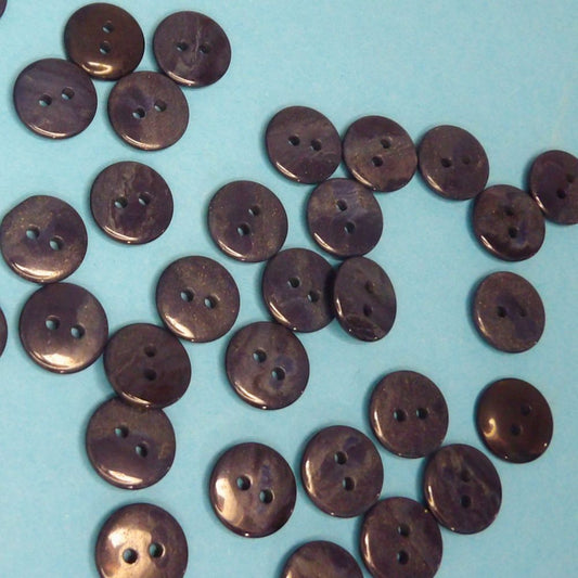 100 navy shaded 2 hole buttons size 15mm clearance
