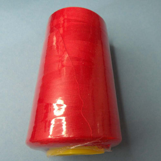 1 cone of Scarlet Red Colour 5000 yard polyester machine sewing thread No 120 Normal thickness clearance