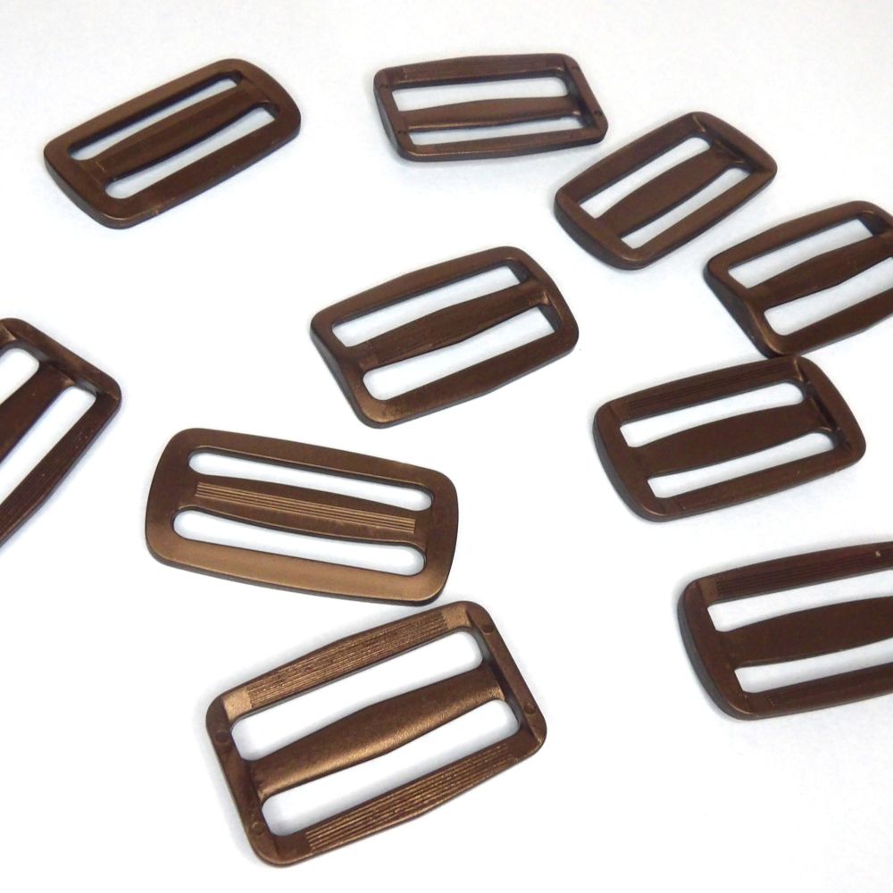10 Black Buckle Slider for Bum Bags choice of size