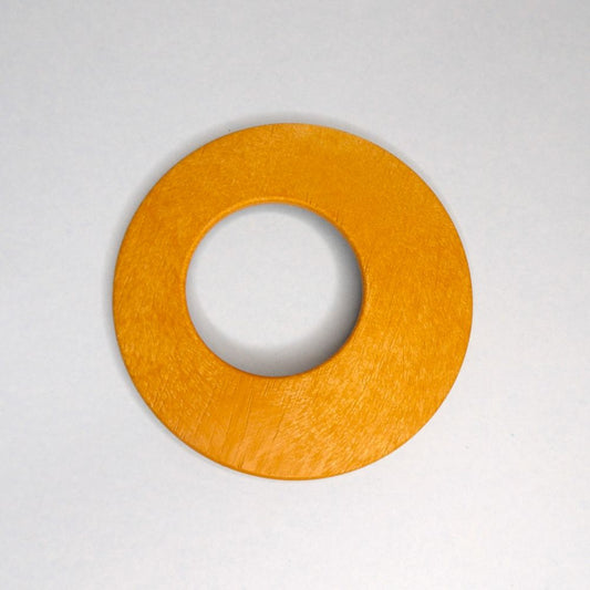20 Large Light Brown Wood Look Round Trims 85mm With 40mm Hole can be used in jewellery making clearance