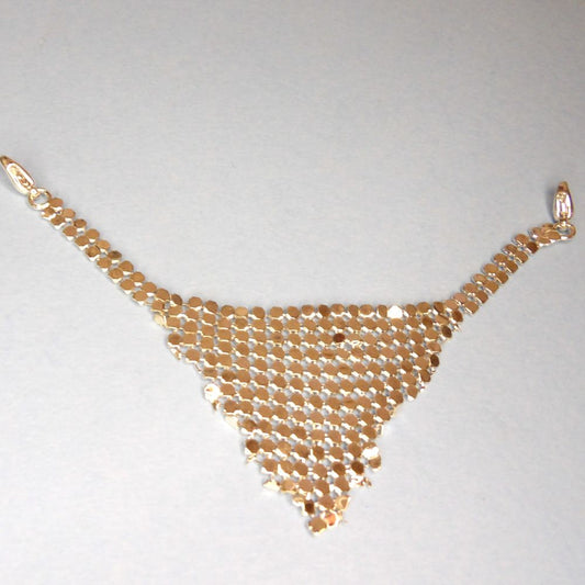 10 Silver Colour Metal Triangle Shape Trims with 2 Fasteners Clearance