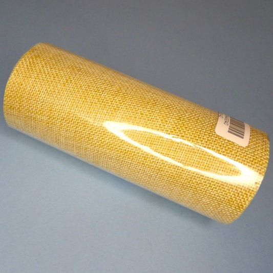 5 metres of fawn type hessian cut edge ribbon 150mm wide clearance