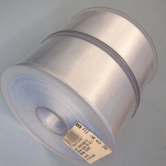 Only One lot of 2 x 25 metre Reel Of Light Blue 38mm double satin ribbon clearance