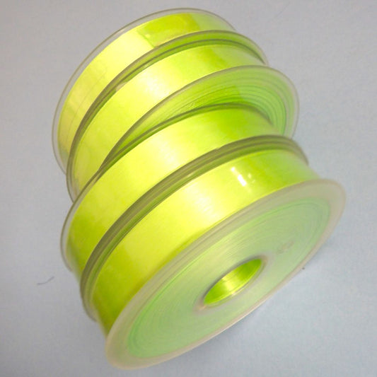 Only One lot of 4 x 25 metre Reel Of Mint Green 15mm double satin ribbon clearance