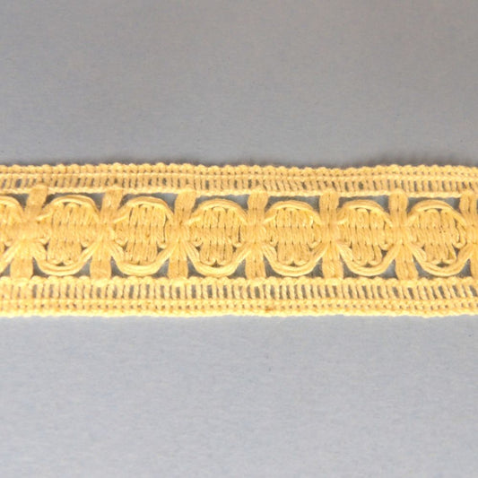 10 metres Of Cream Cotton Type Lace lace With Straight Edges 33mm Wide Loose In A Bag Clearance