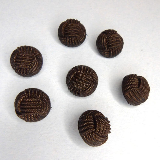 100 Black Shank Buttons Knot Design Size 17mm clearance