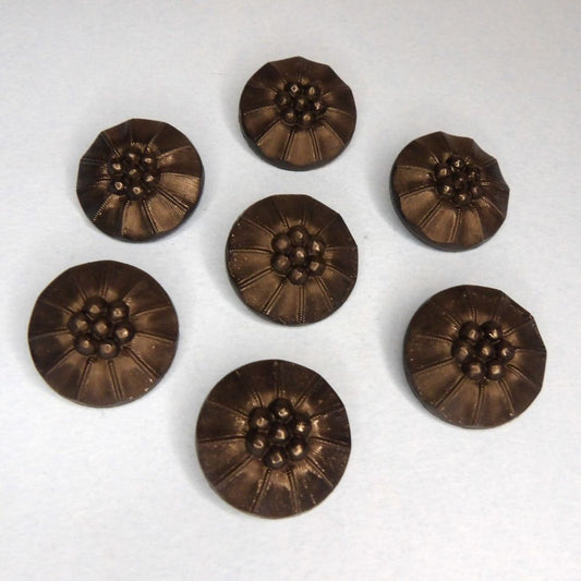 25 Black Shank Buttons 27mm with Design clearance