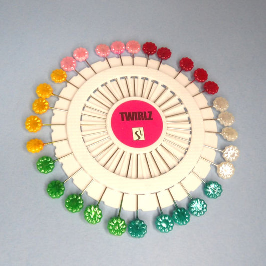 12 Rosettes Of 60 Flower Design Asserted Colour Craft Pin Length Of Pins 55mm
