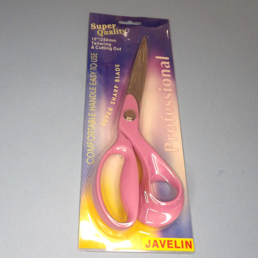 Tailoring Scissors With Pink Plastic Handles 25cm / 10 inch