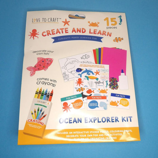 3 x Love To Craft Kids Ocean Explorer Kit
