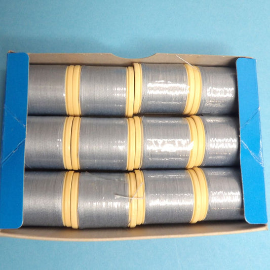 12 Reels of Colour 203 Pacific Blue  [ Light turquoise ] Sylko Mercerised Cotton Machine Thread  91 Metres / 100 yards Tootal Brand clearance