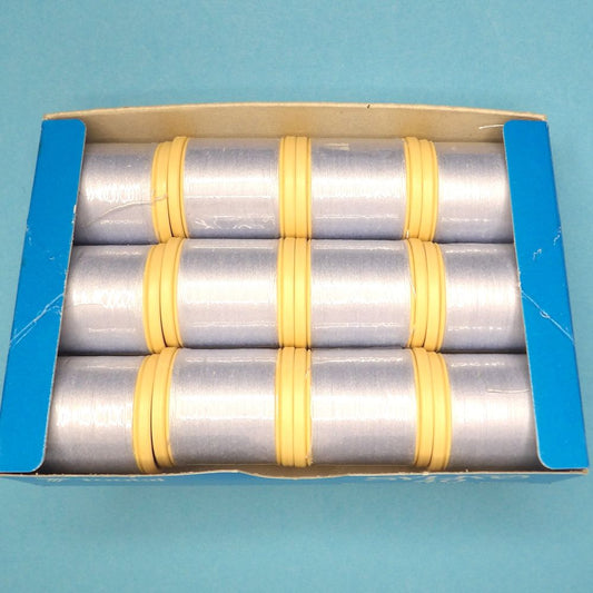 12 Reels of Colour 444 Harebell Tint [ Light Blue ] Sylko Mercerised Cotton Machine Thread  91 Metres / 100 yards Tootal Brand clearance
