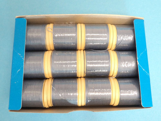 12 Reels of Colour 204 Mid Gob Elin [Dusty Blue ] Sylko Mercerised Cotton Machine Thread  91 Metres / 100 yards Tootal Brand clearance