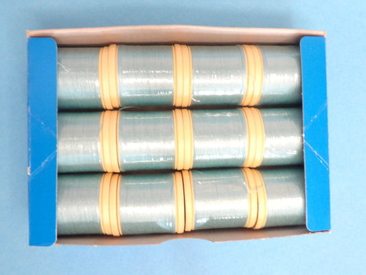 12 Reels of Colour 57 Cambridge Blue [ Light turquoise ] Sylko Mercerised Cotton Machine Thread  91 Metres / 100 yards Tootal Brand clearance