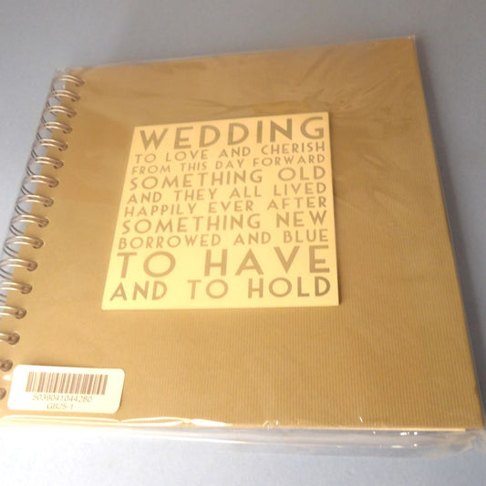 Only One Lot Of 4 Square Wedding Books With Metal Ring Binding And Ivory Pages With wedding Messages On The Cover Size 21cm