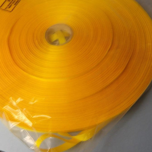 Only One 200 Metres Of Bright Yellow Grosgrain Ribbon 10mm Wide