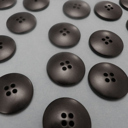 50 Black 4 hole Buttons Size 22mm Clearance