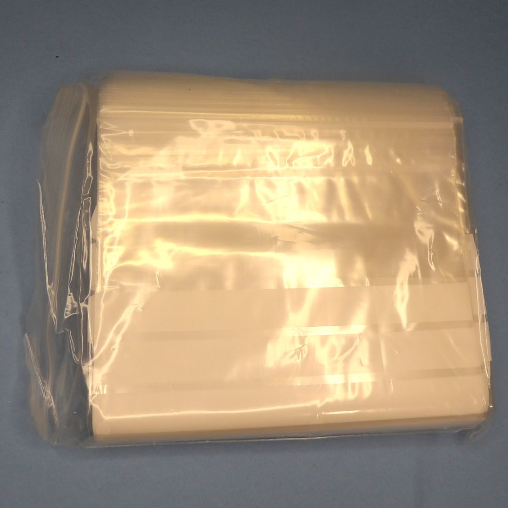 100 Clear Self Seal / Grip Seal Bags Size 15cm x 22.5cm / 6 inch x 9 inch With  Write On Panels Clearance