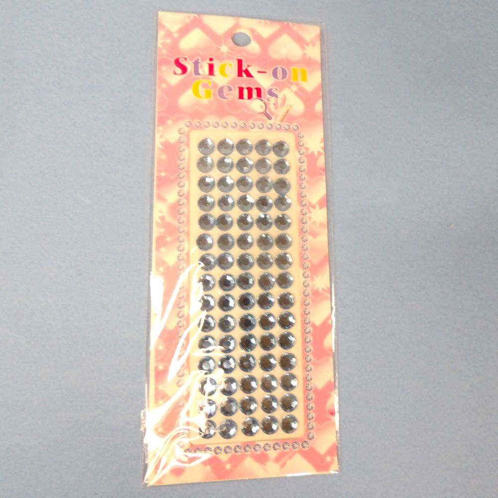 Card Of Light Turquoise Craft Stickers Size 5mm 75 On Each Card