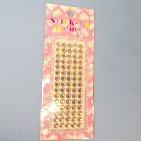 Card Of Iridescent Craft Stickers Size 5mm 75 On Each Card Clearance