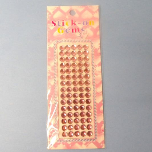 Card Of Light Pink Craft Stickers Size  5mm 75 On Each Card Clearance