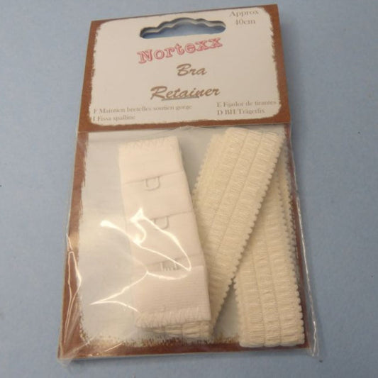 Only One lot of 6 Cards Of White Bra Retainers