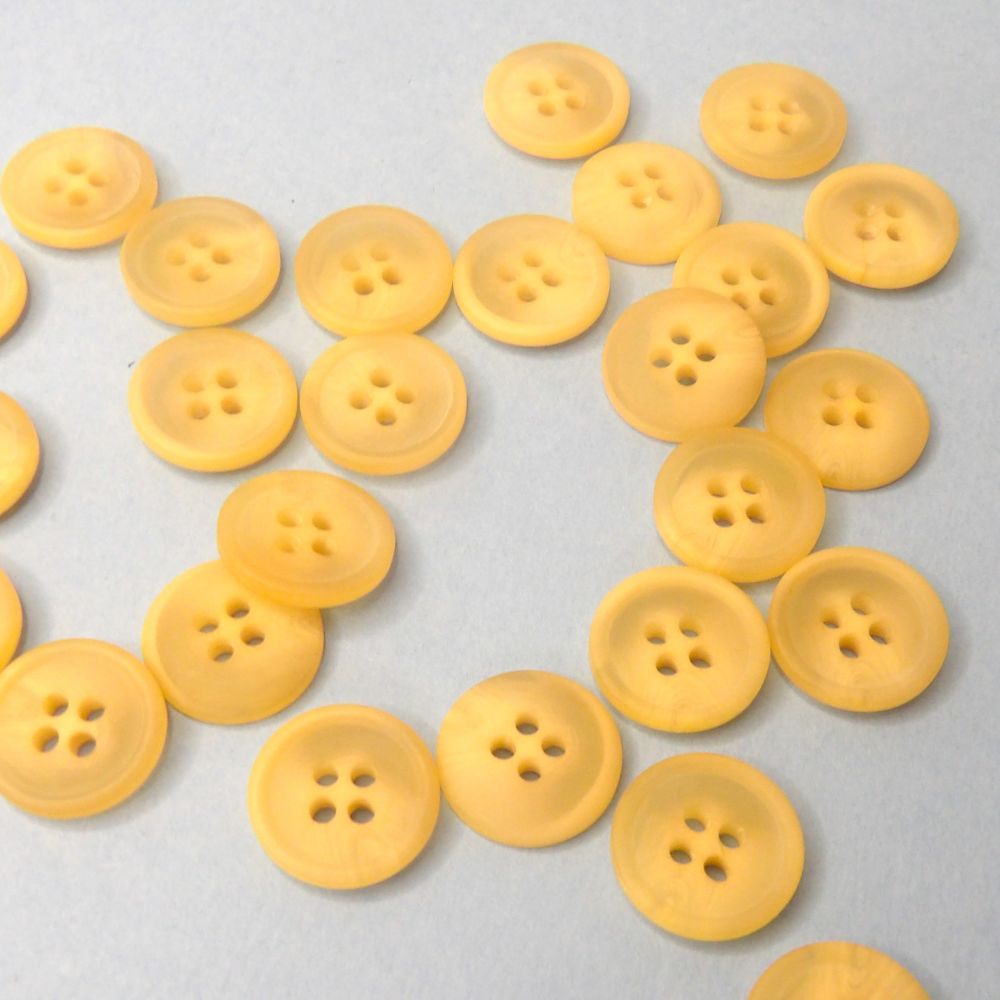 100 Light Fawn Shaded 4 Hole Buttons  Size 15mm Clearance