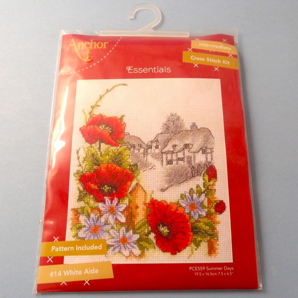 Anchor Counted Cross Stitch Kit  PCE559 Summer Days 19.5CM X 16.5CM Clearance