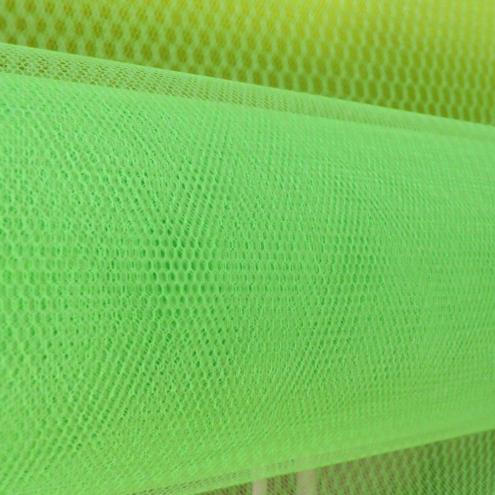 5 Metres Of florescent Green Dress Net 160cm / 62 inch Wide Clearance