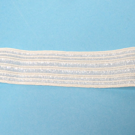 10 Metres Of White Petersham Type Elastic 32mm Wide Clearance