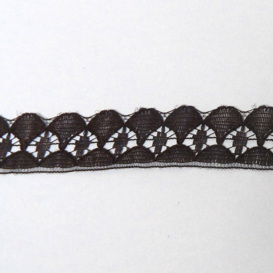 300 Metres Aproximatly Of Black Lace 18mm Wide Clearance