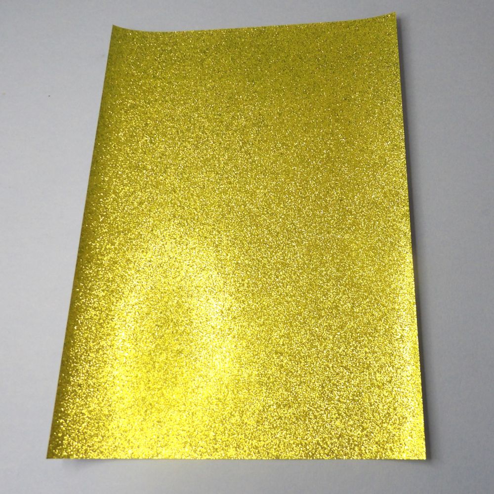 100 Sheets Of Lime Green Colour Glitter Paper Size A4 [ 21cm x 29.5cm ] Clearance