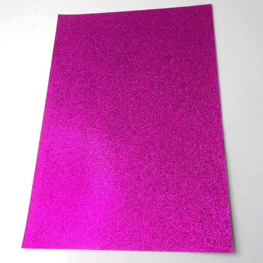 100 Sheets Of Purple Colour Glitter Paper Size A4 [ 21cm x 29.5cm ] Clearance