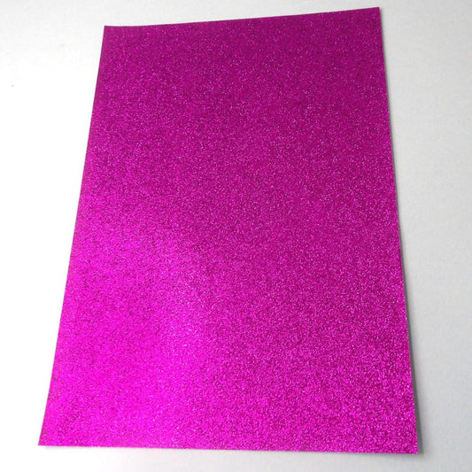 100 Sheets Of Purple Colour Glitter Paper Size A4 [ 21cm x 29.5cm ] Clearance