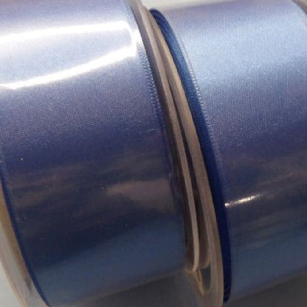 Only One lot Of 2 Royal Blue x 25 metre Reel Of 38mm Double Satin Ribbon