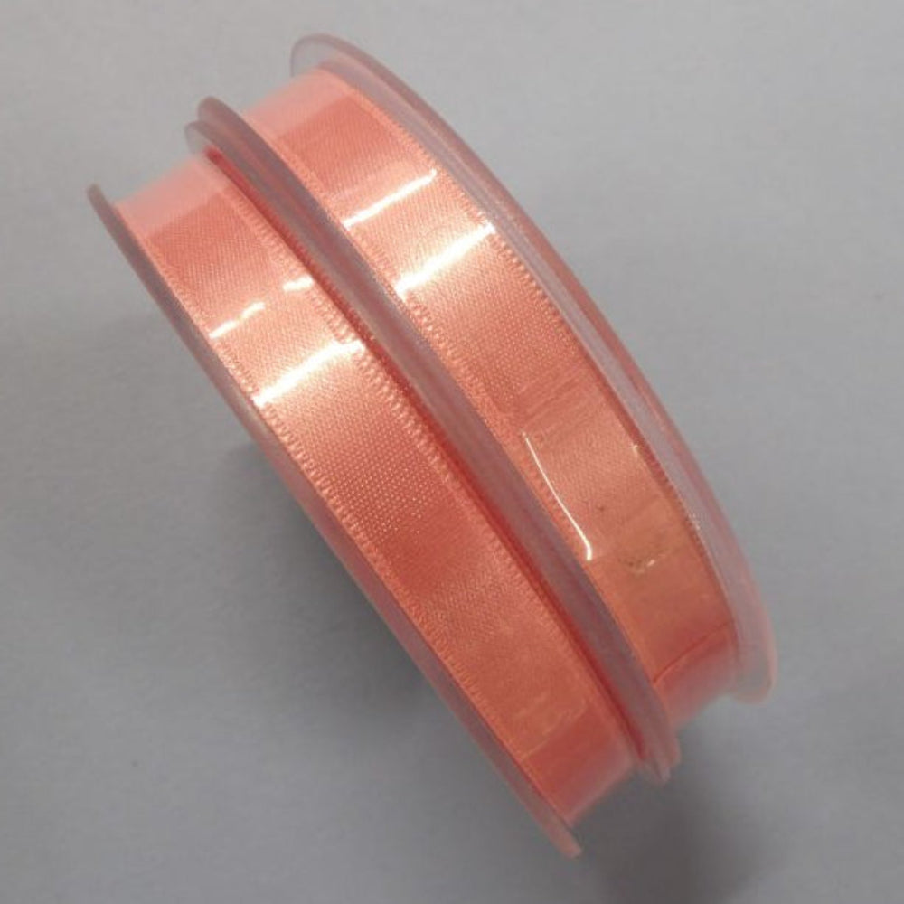 Only One lot Of 2 Reels Of Candy Pink x 25 metre Reels Of 10mm Double Satin Ribbon Clearance