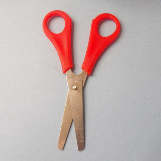 Pair Of Small Red Handle Scissors  Size 13 cm / 5 Inch  Clearance