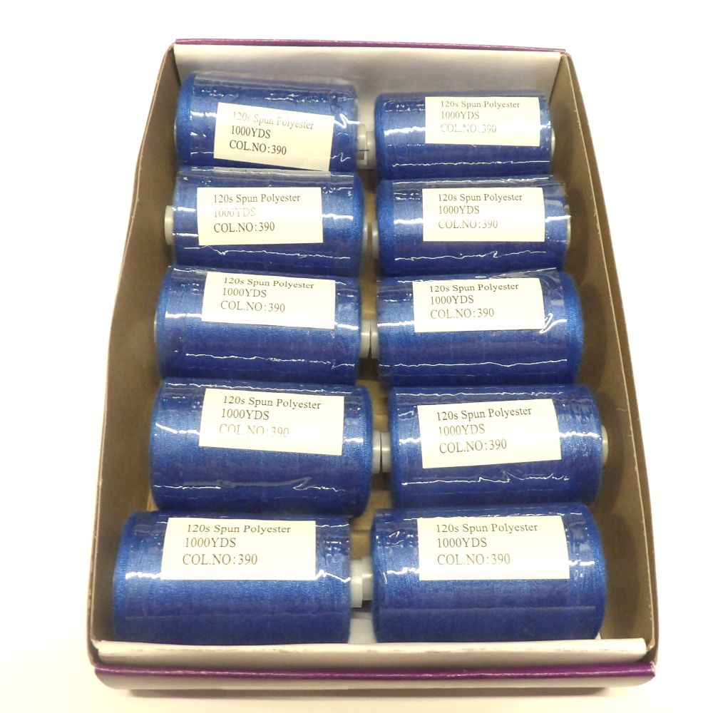 10 Reels Of 915 Metres / 1000 Yards Polyester Sewing Thread 120 Normal Thickness Choice Of Colours Vanguard Brand