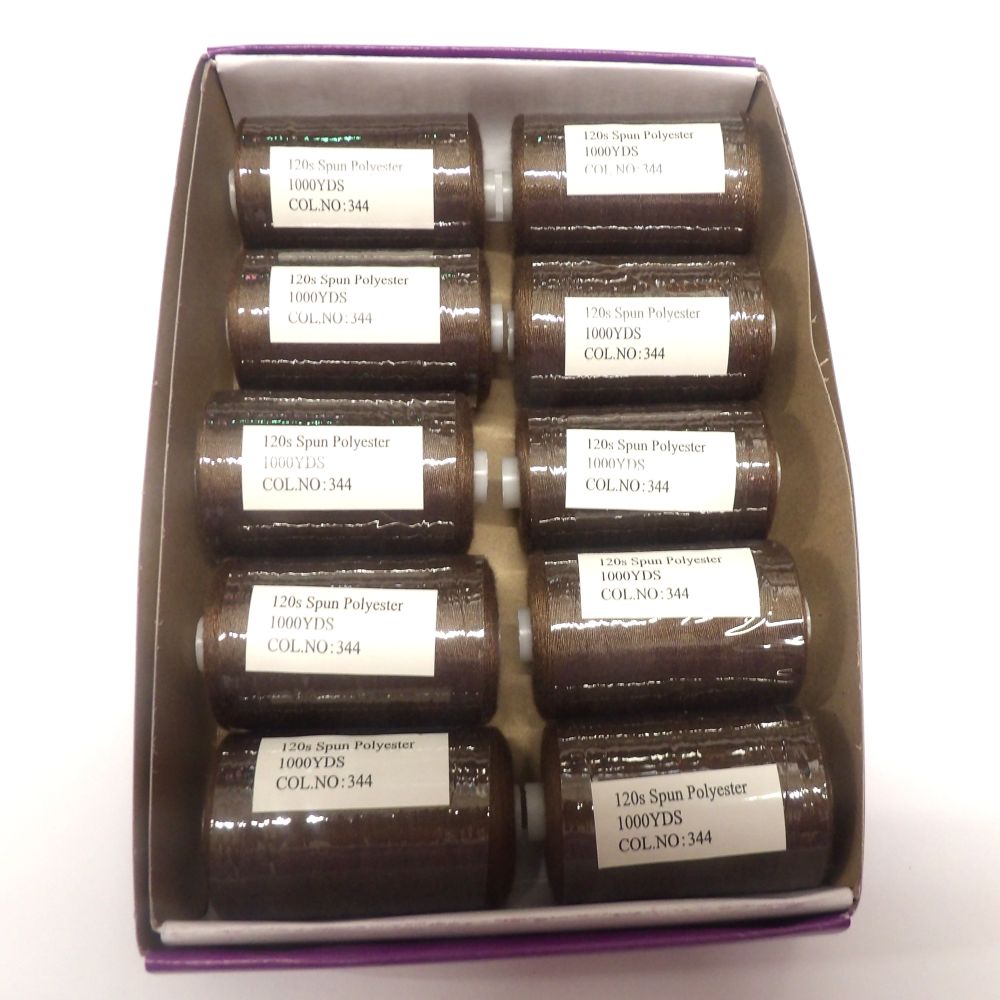 10 Reels Of 915 Metres / 1000 Yards Polyester Sewing Thread 120 Normal Thickness Choice Of Colours Vanguard Brand