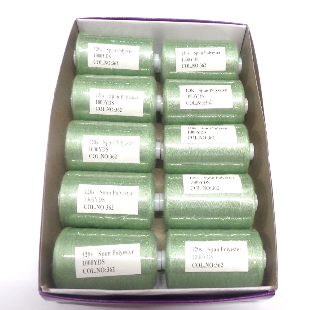 10 Reels Of 915 Metres / 1000 Yards Polyester Sewing Thread 120 Normal Thickness Choice Of Colours Vanguard Brand